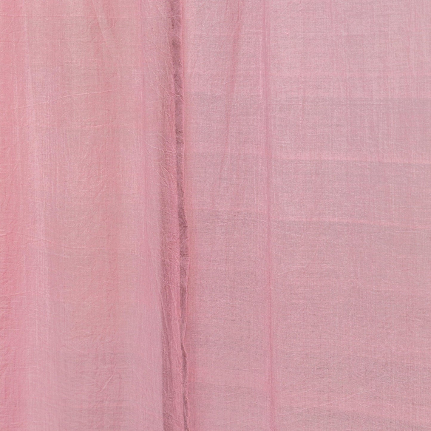 Solid Pink Venkatagiri Handloom Cotton Curtains-Curtains-House of Ekam