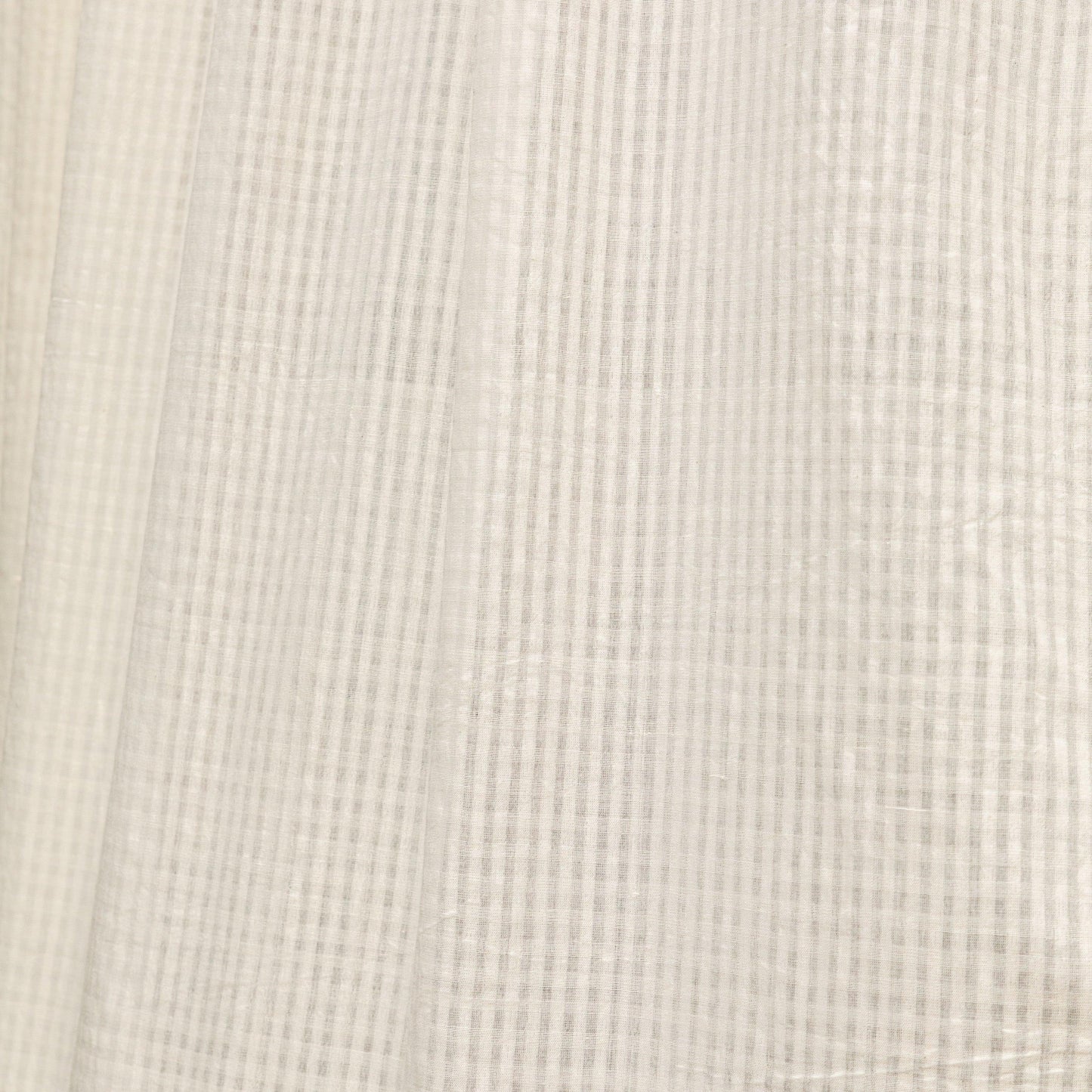 White on White Checks Venkatgiri Handloom Cotton Curtains-Curtains-House of Ekam