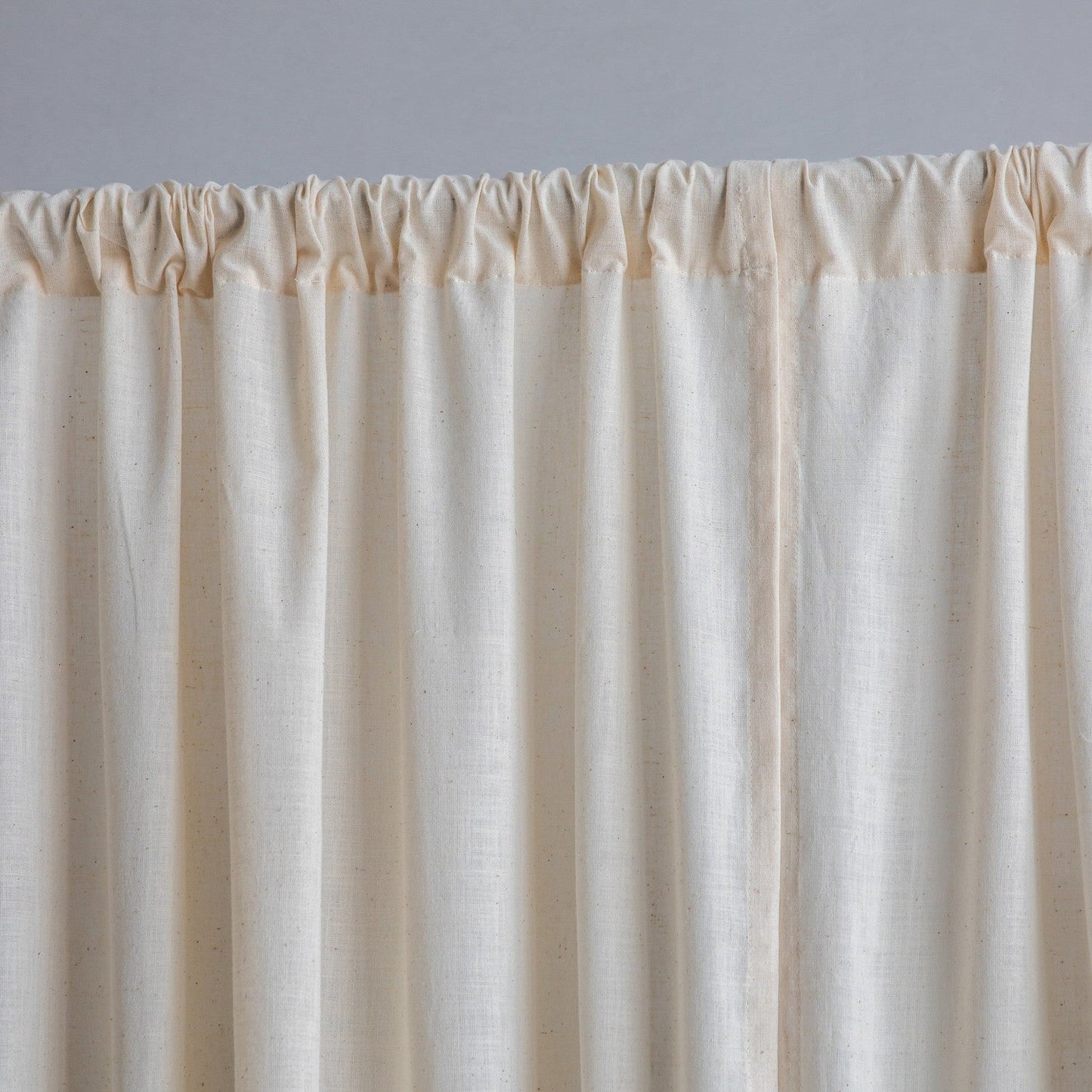 Plain Off White Khadi Handwoven Curtain-Curtains-House of Ekam