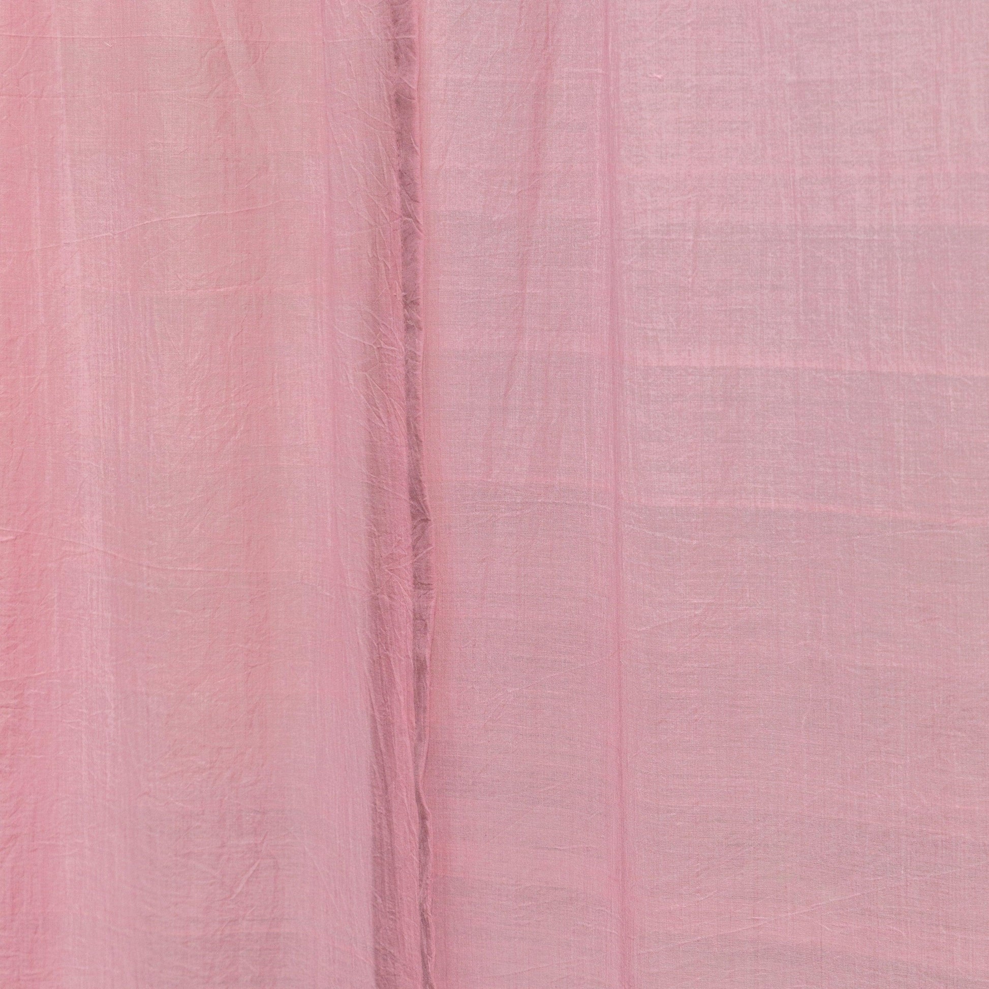 Solid Pink Venkatagiri Handloom Cotton Curtains-Curtains-House of Ekam