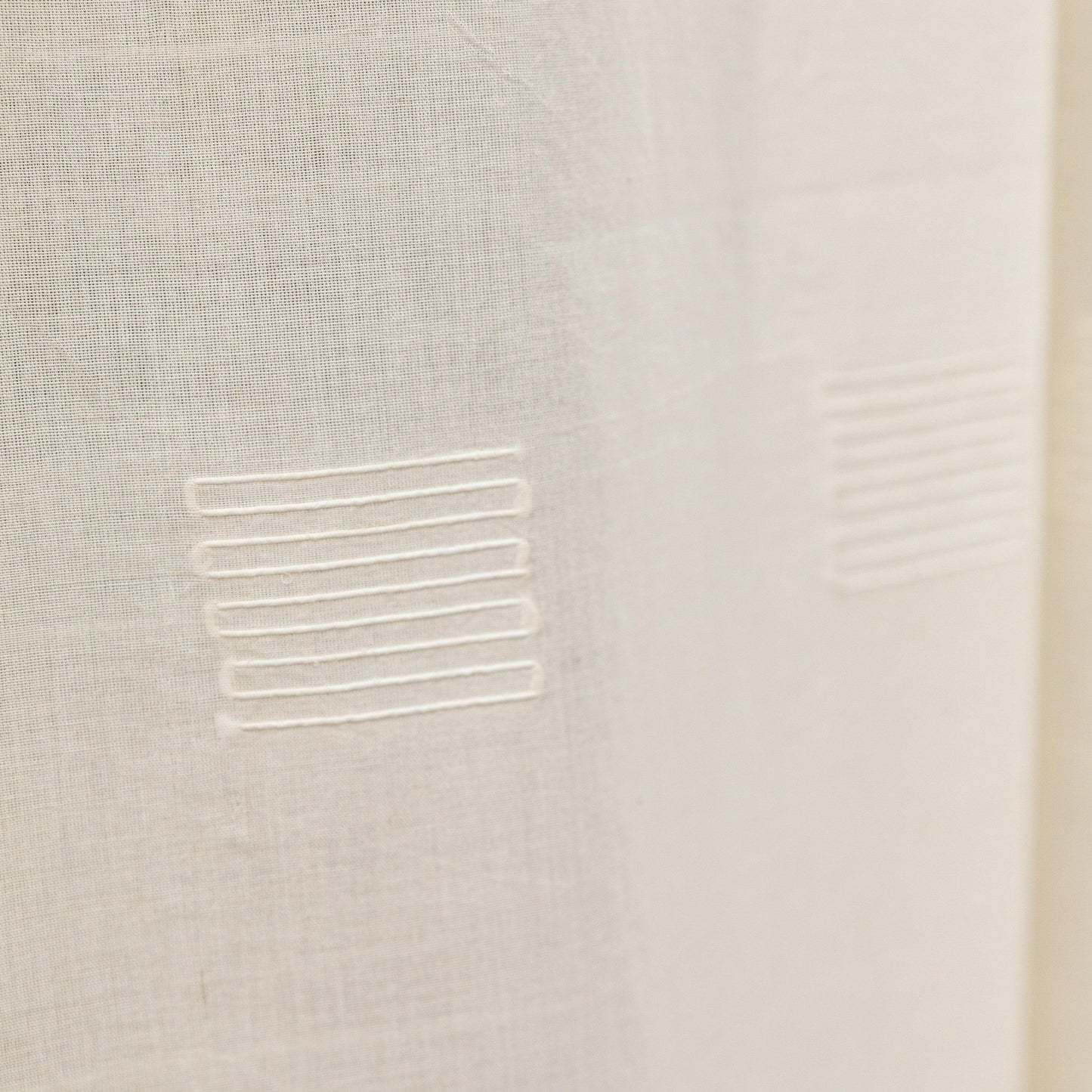 White on White Nilambari Venkatagiri Cotton Curtains-Curtains-House of Ekam